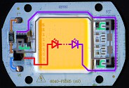 30W COB LED plaque circuit layout
