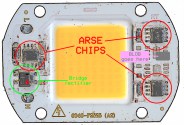 30W COB LED plaque component layout