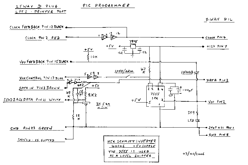 PIC programmer schematic