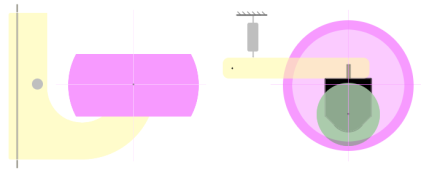 Sketch of suspension arrangement